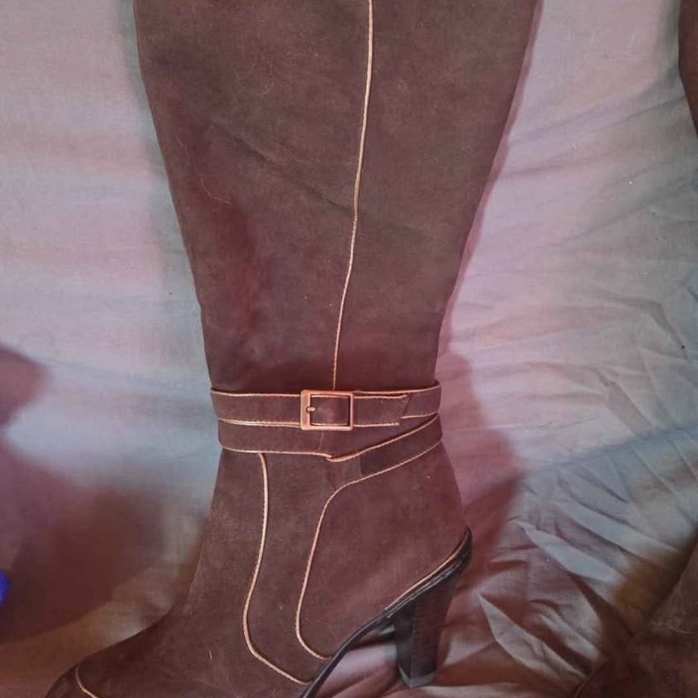 Sofft Dark Brown Over the Knee Boots